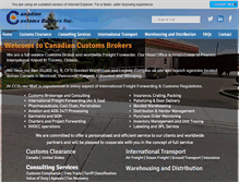Tablet Screenshot of canadiancustomsbrokers.com